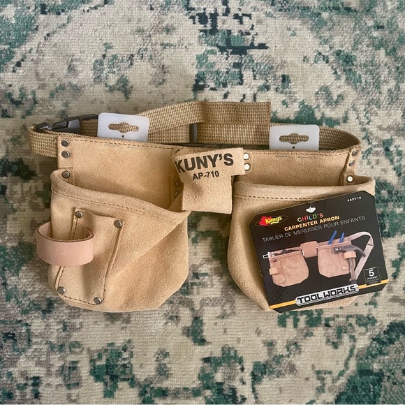 Kuny’s Toys Nwt Kunys Kids Suede Tool Belt Carpenter Adjustable